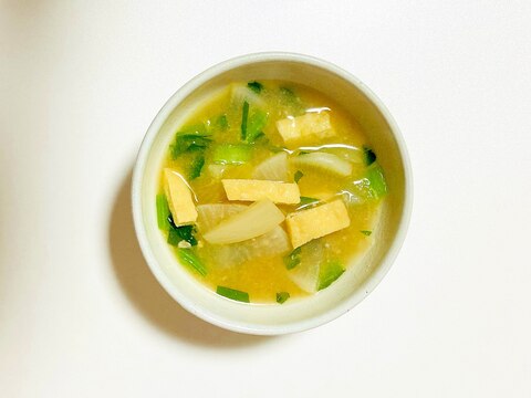 冷凍野菜でお手軽味噌汁